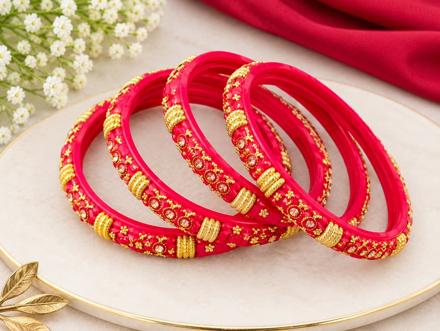 ELEGANT PINK BANGLES